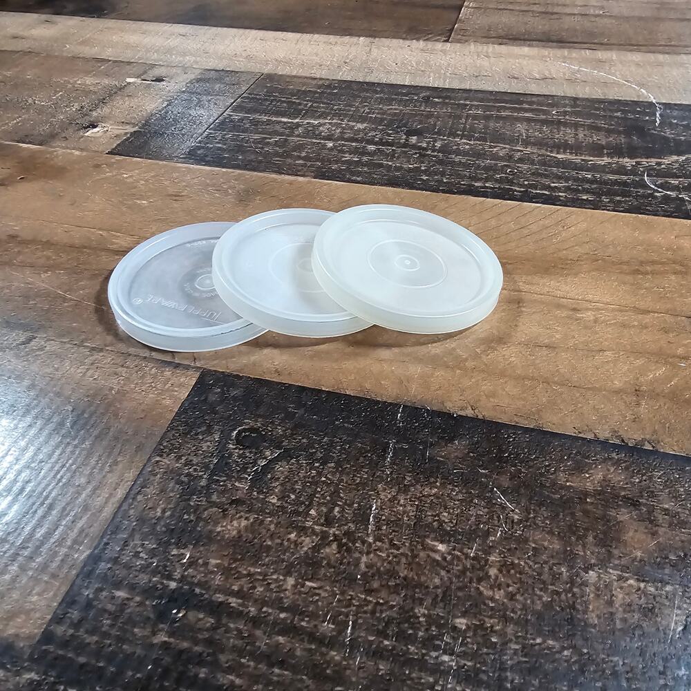 Vintage Tupperware Opaque Round Circle Lids Cover 297